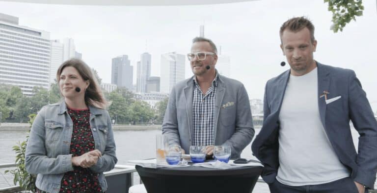 Live Stream auf einem Hausboot in Frankfurt