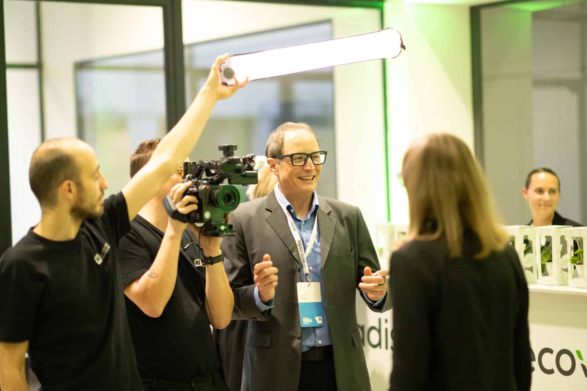 Interview mit Videoaufnahme des EcoVadis Managers