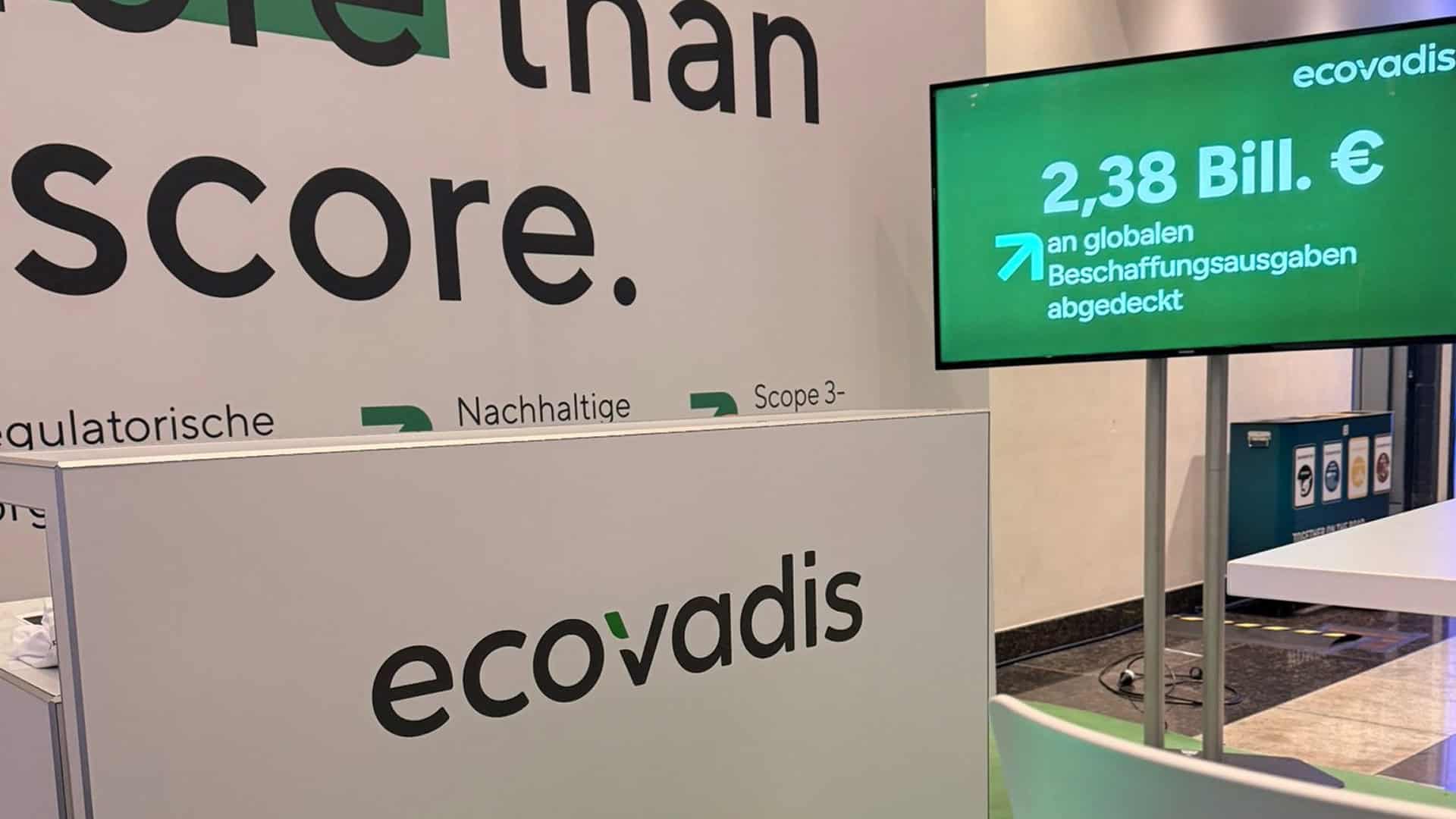Messebau mit Messestand fĂŒr EcoVadis bei dem DNP 2025