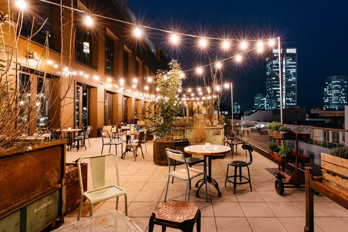 Eventlocation in Frankfurt, Ruby Hotel und Bar, stilvolle Terrasse